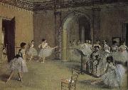 Edgar Degas Opera-s dry running hall oil